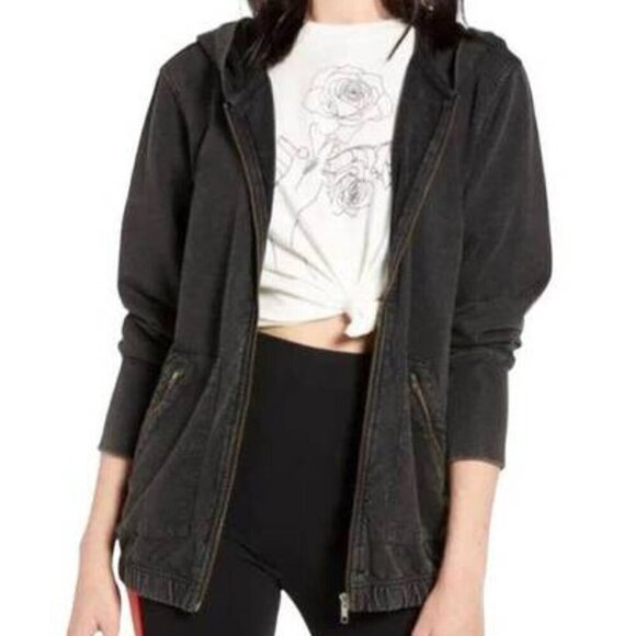 Bp‎ x Claudia Sulewski Stonewashed Full Zip Hoodie Large - Picture 6 of 6